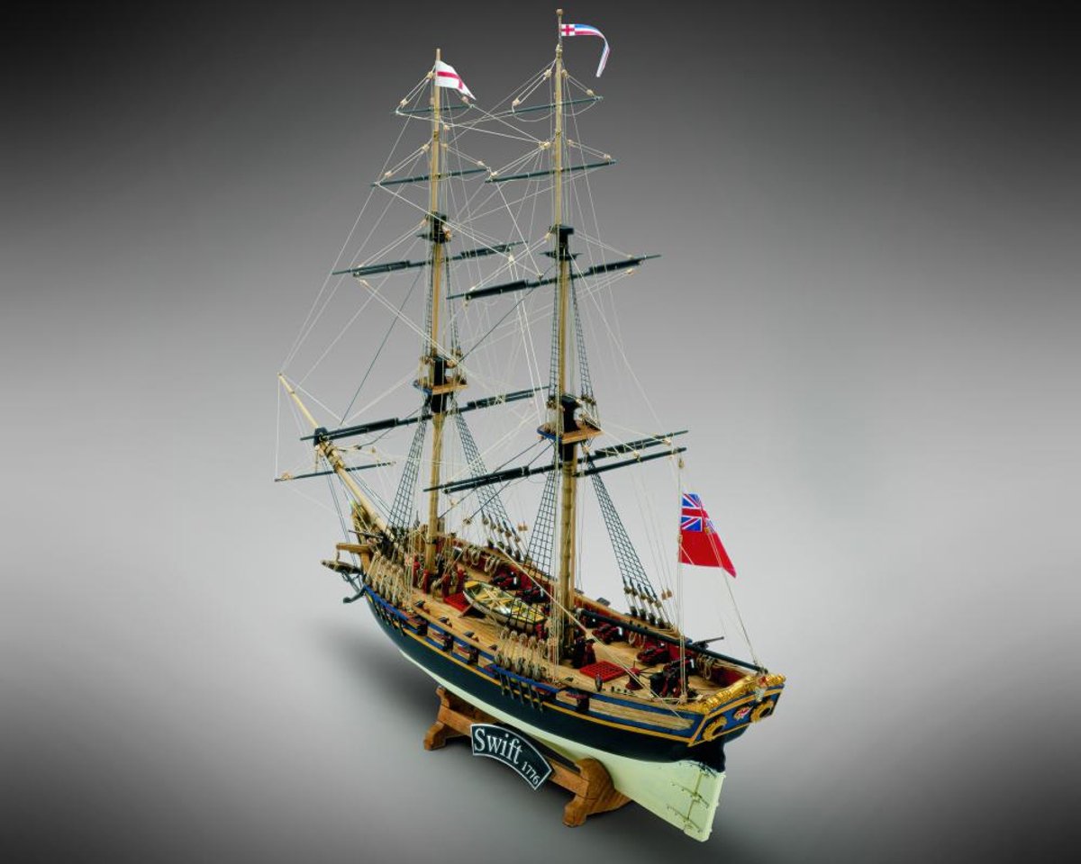 Mamoli MV59 Swift houten scheepsmodel schaal 1:70 DIY