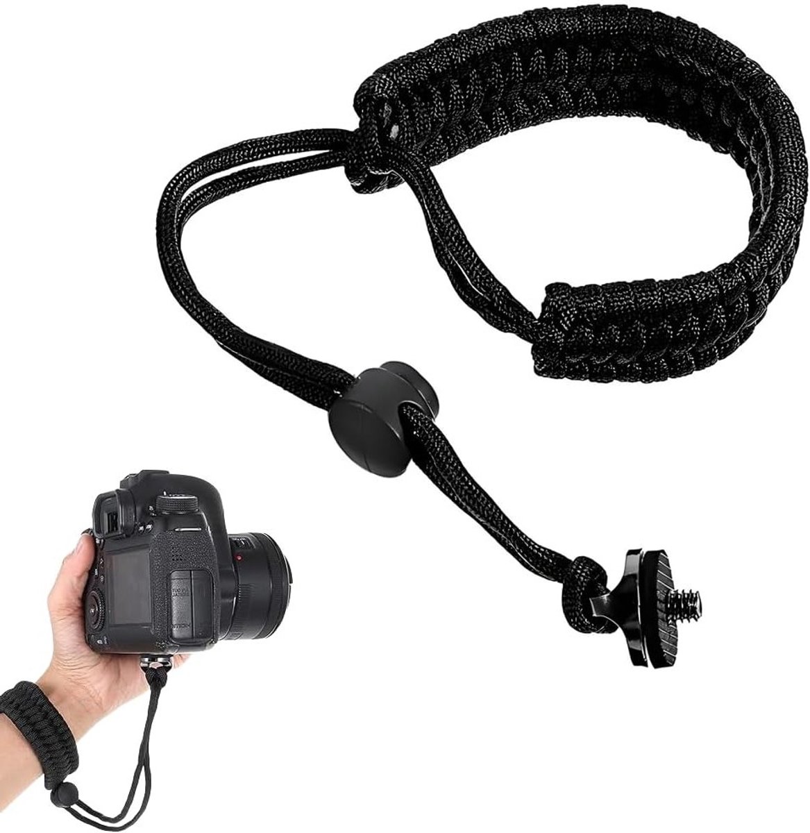 Verstelbare Handlus voor Actiecamera's - Compatibel met Sportcamera's, Gimbals en Selfiesticks, Ideaal voor Fotografie en Video-opnames
