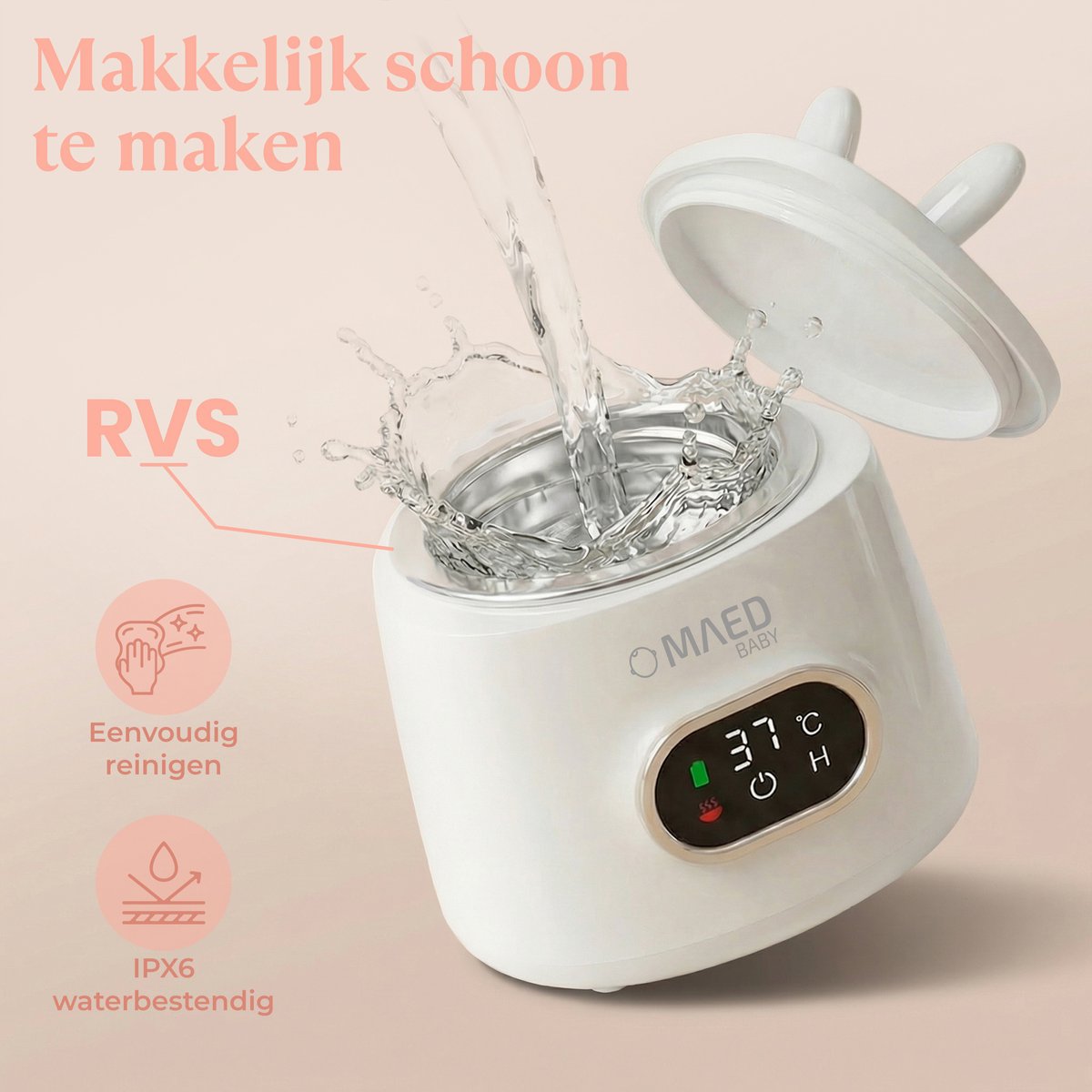 MAED Baby Draagbare Flessenwarmer - Onderweg warm flesje thumbnail 4