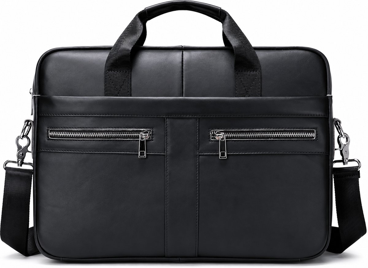 Laptoptas Schoudertas Aktetas Leren - Laptop 15 6 inch- Urban U®