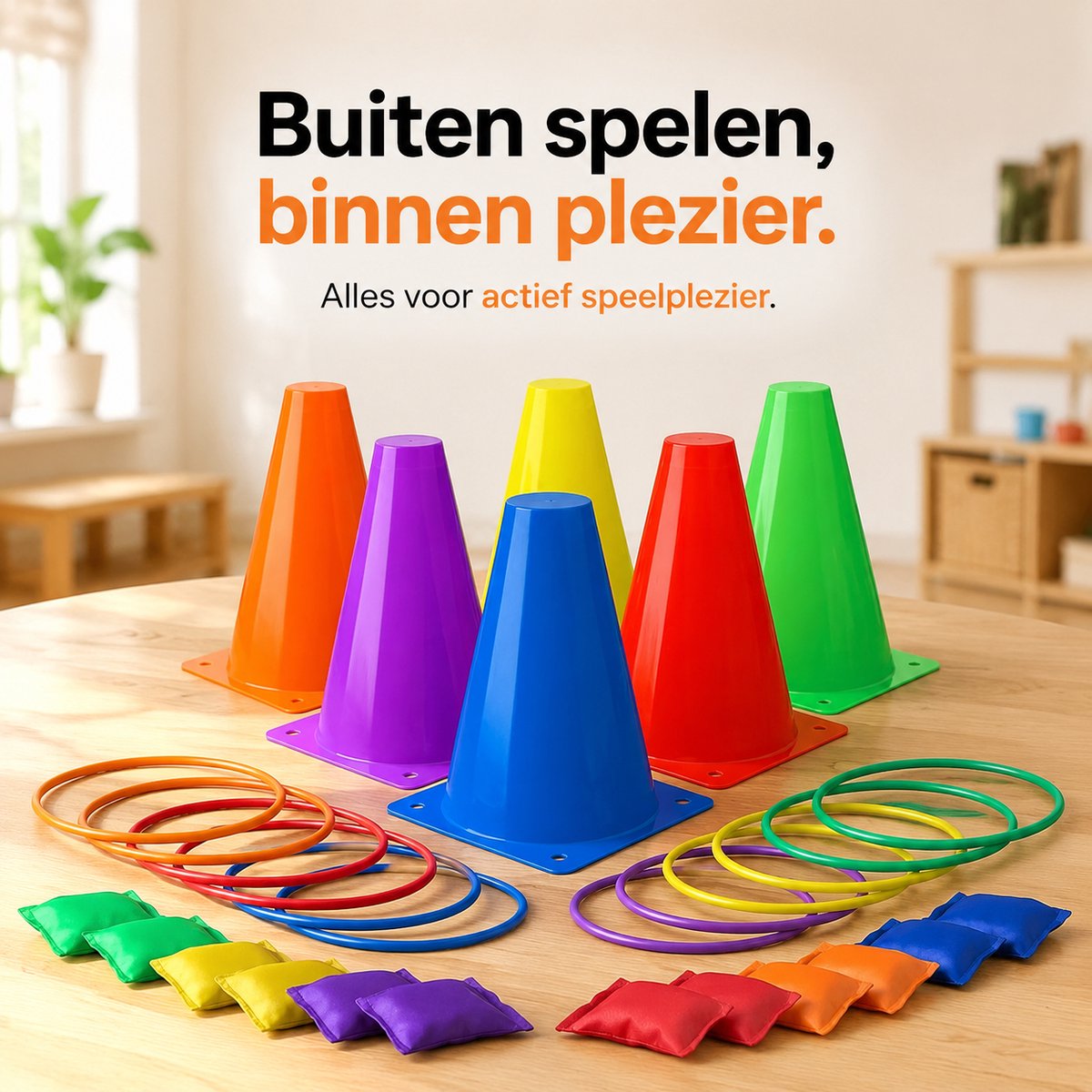 BOTC Ringwerpen Werpspel - 32 delige - Buitenspeelgoed - Ring Gooien - Werpspel kinderen - 1 Set — afbeelding 5