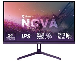 Arozzi Nova 24" Gaming Monitor - Full HD IPS - 200Hz - Paars