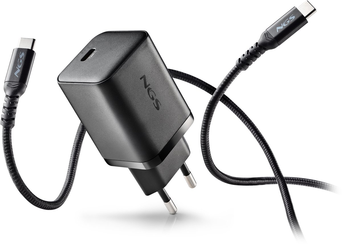 NGS BUD 65W-AC USB-C 65W voedingsadapter + 1,5M USB-C kabel + 4 adaptertips - ACER notebookadapter universeel
