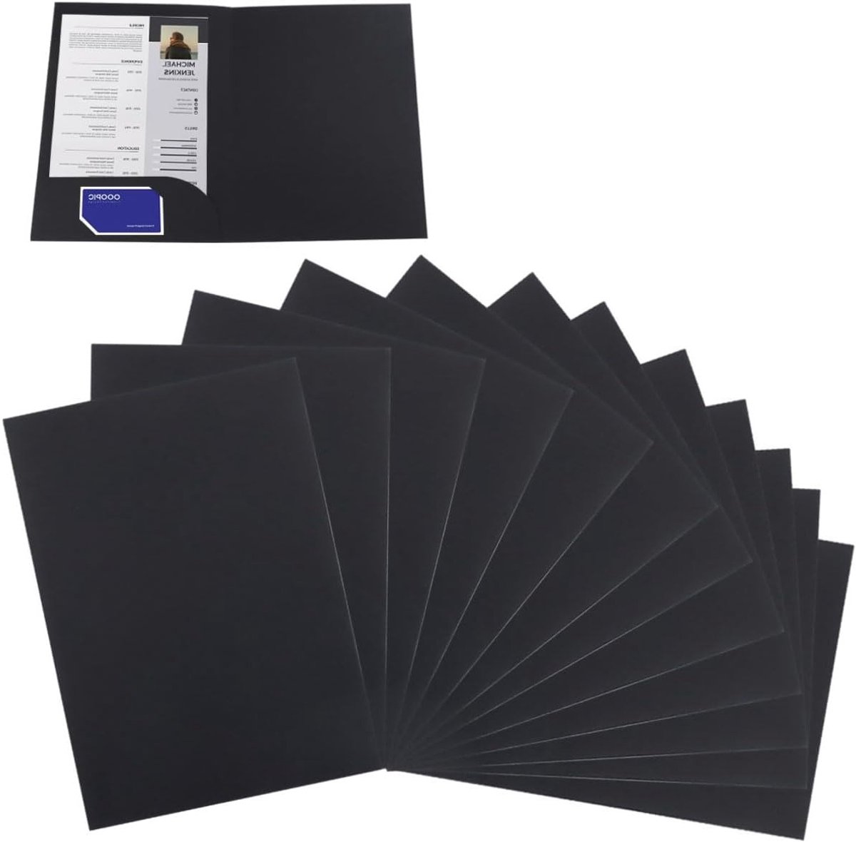 Set van 12 Kraft Papieren Pouches, A4 Mappen met Flap, Documenten Organizer voor Kantoor, School en Thuisgebruik
