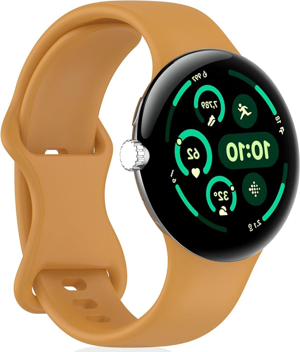 Comfortabele Silicone Sportband voor Google Pixel Watch 4, 3, 2 en 1 - Geel, 41mm, Ademend en Lichtgewicht