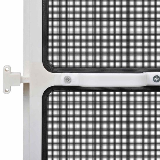 vidaXL - Scharnierend - Insectenscreen - Wit - en - Zwart - 120 - x - 240 - cm — afbeelding 3