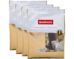 Rombouts Cachet D'Or Goudmerk - Multipack - Koffiepads - 128 (4x32)