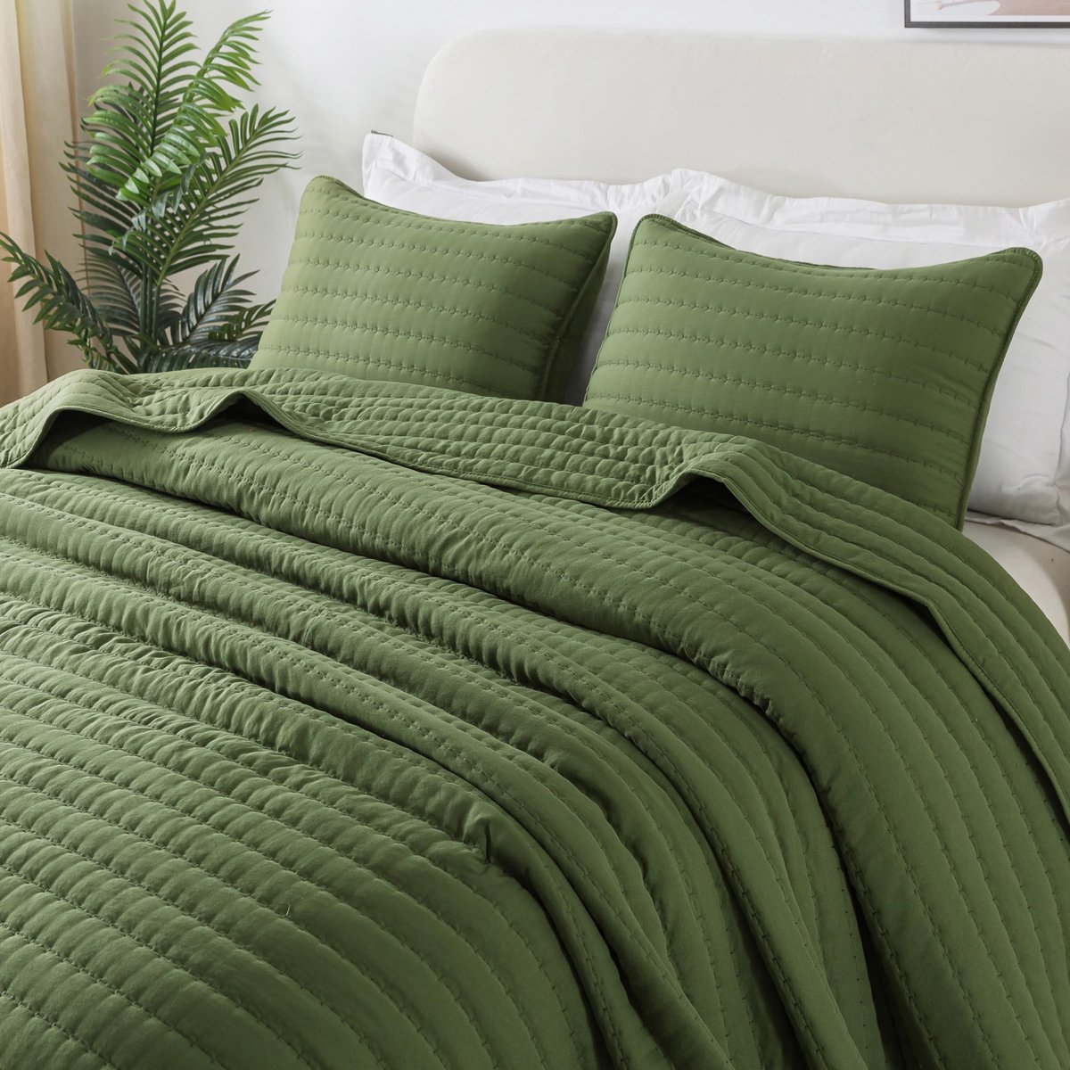 Dailygoods- Zomersprei 270 x 300 cm - Microvezel - Oeko-Tex - Gewatteerd - Ultralicht - Zacht en veilig - Dekbed