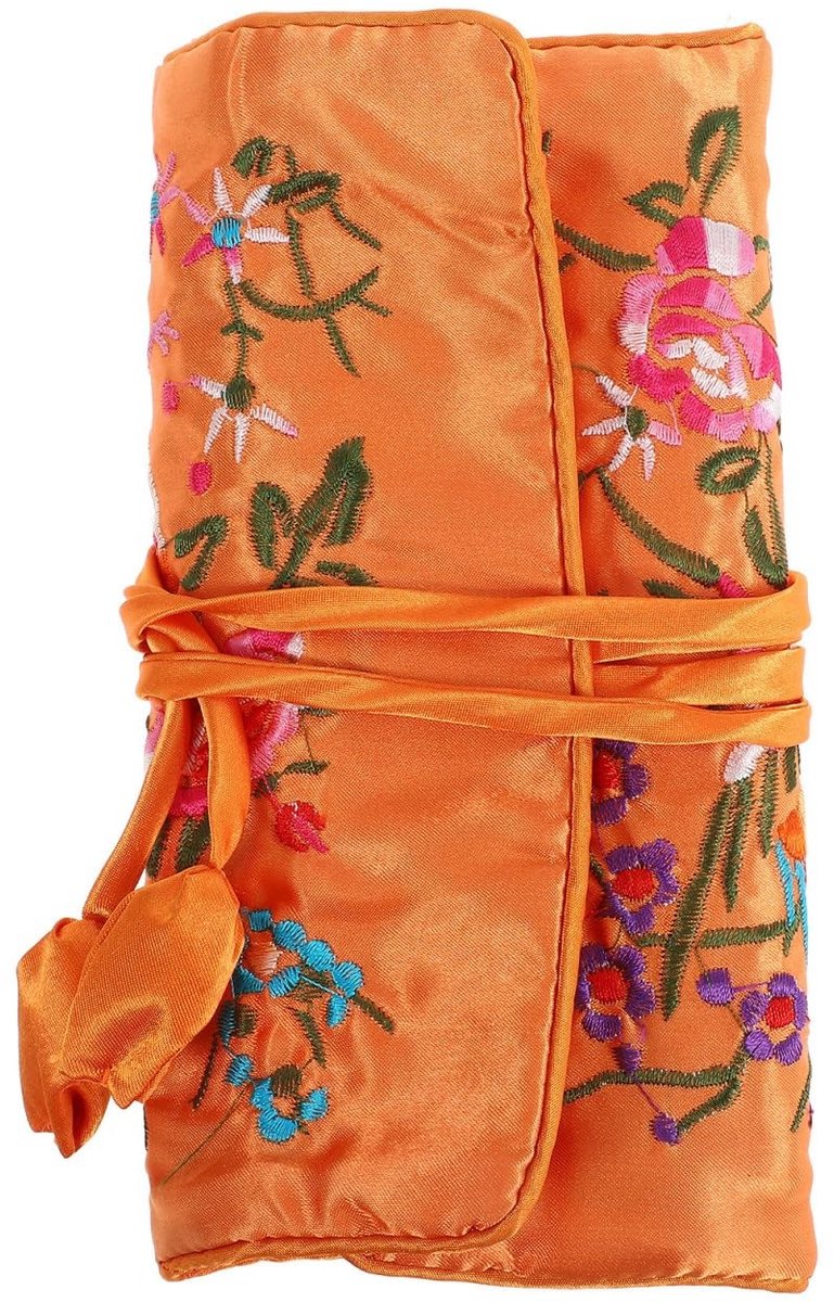 Dailygoods- Sieradenorganizer met 3 vakken - Draagtas voor op reis - Toilettas - Opvouwbaar - Organizer voor oorbellen/halskettingen - Ruimtebesparend - Sieradenetui