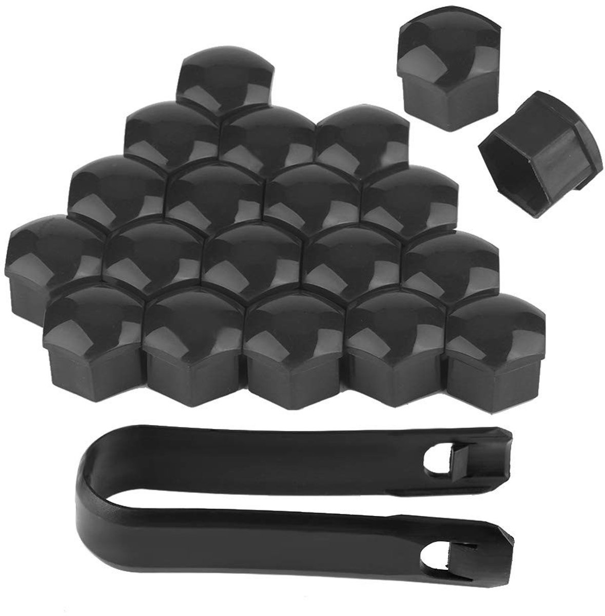 Dailygoods- Lug Moer Cover 20 Stuks - Diefstalbeveiliging - Roestvrij - Hoogwaardig PA66 Nylon - Bescherming - Lange Levensduur - Wielmoerafdekking