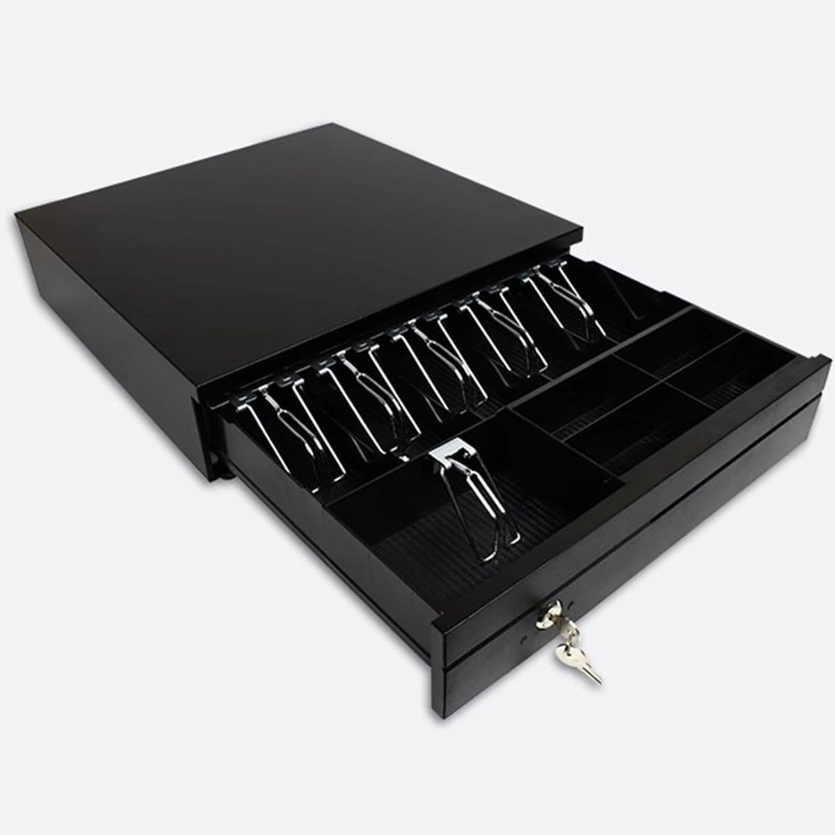 Kassalade - Geldkist - Veilige Opslag - Verwijderbaar Muntenvak - 40 cm Breed - Zwart