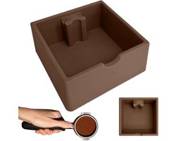 Koffiedikbak - Afvalemmer espresso - Koffiezetten thuis - Antislip bodem - 1.5 liter - Koffiekleurig