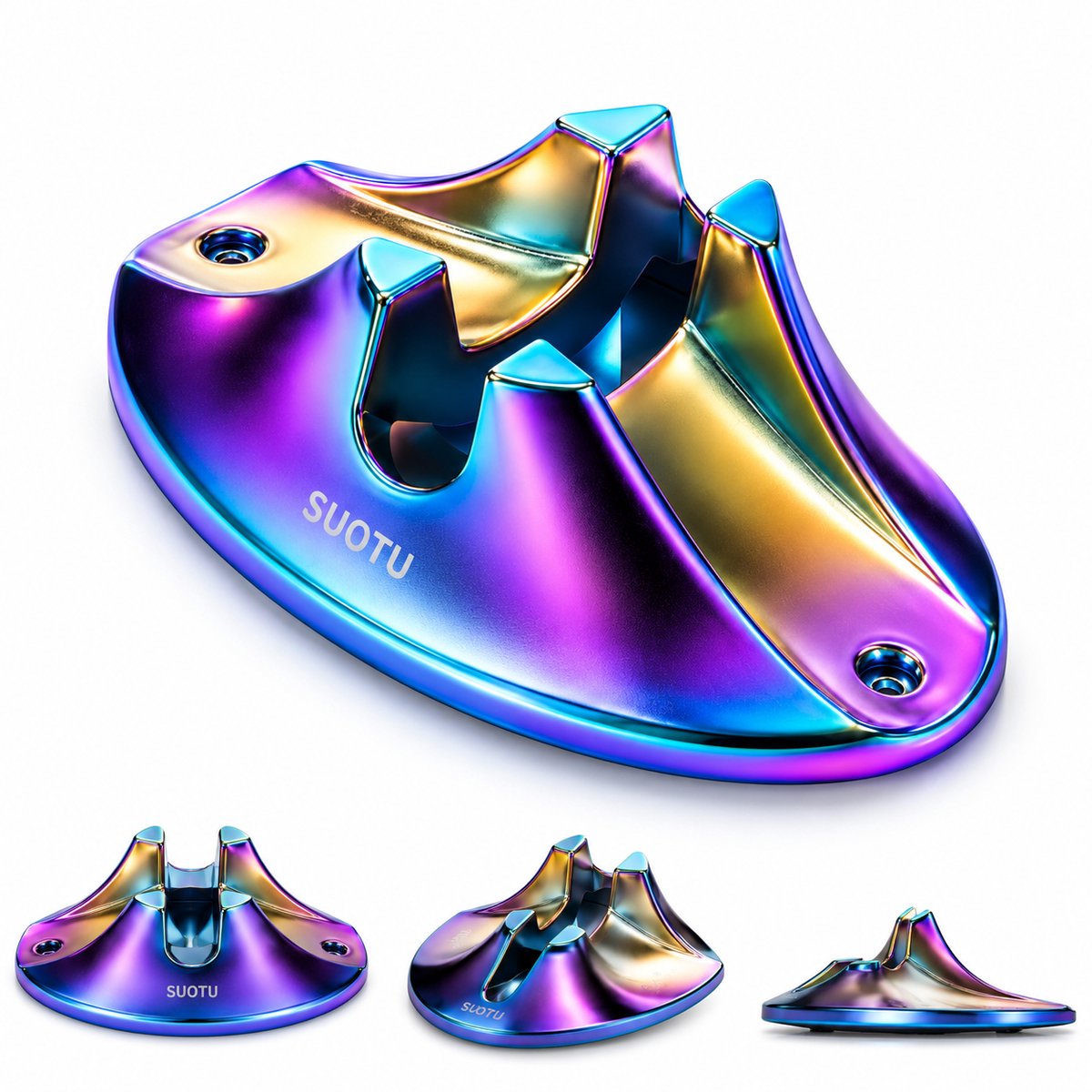 Bol.com Suotu standaard step - Stuntstep/kinderstep Standaard - Step Stand Fit Meest Major Steps - Anti-slip - Zwart aanbieding