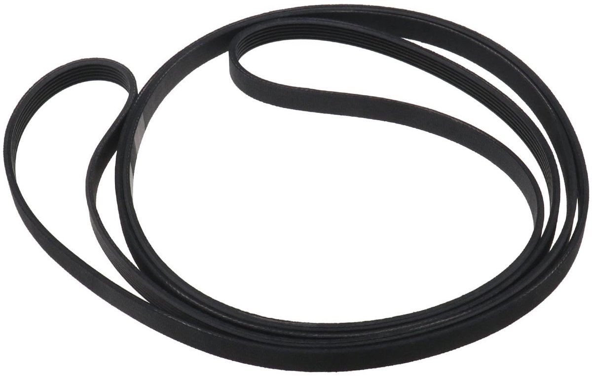 Dailygoods- Aandrijfriem 1991 mm - Rubber - Compatibel met Indesit/Hotpoint - 6 Ribben - Geribbelde Vorm - Eenvoudig te Installeren - Wasdroger Riem
