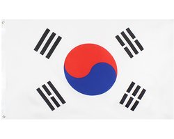 Zuid-Koreaanse vlag - Zuid-Korea Vlag Zuid-Koreaans - Taegeukgi - Koreaanse vlag - 150/90CM - Polyester - WK - CHPN