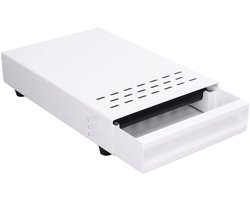 Dailygoods- Klopbox Roestvrij Staal - Koffiedik Houder - Koffieklopbox - Verwijderbare Lade - 18 x 28 x 5 cm - Duurzaam en Makkelijk Schoon te Maken - Koffieaccessoire