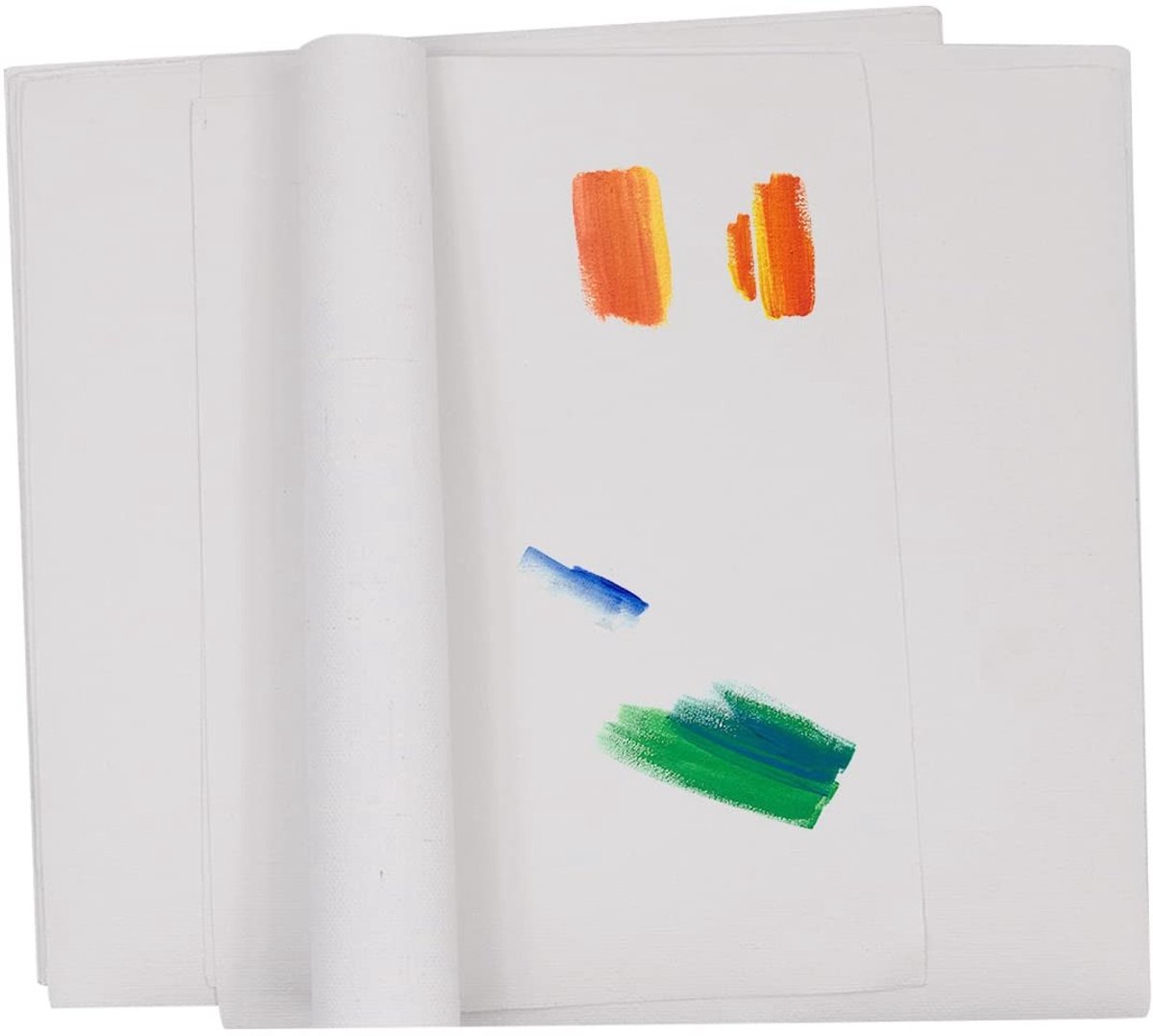Dailygoods- Canvas 10-pack - Voorbewerkte Lege Canvas - Olieverf/Acrylverf - 21,5 x 21,5 cm - Katoen/Linnen - Schilderervaring zonder knopen/scheuren - Schilderdoek