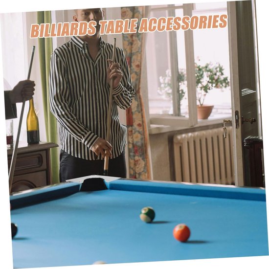 Biljarttafel Hoekplaten - Pooltafel Accessoires - Spelverbetering - Precisie Vervaardigd - 18.2 x 18.2 x 4 cm - Zilver — afbeelding 3