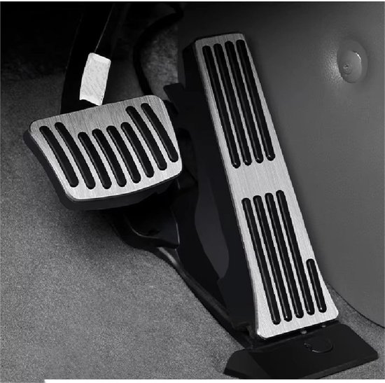 Pedaalhoezen Set - Auto Interieur - Verbeterde Grip - Antislip Ontwerp - 3 Stuks - Zilver — afbeelding 5