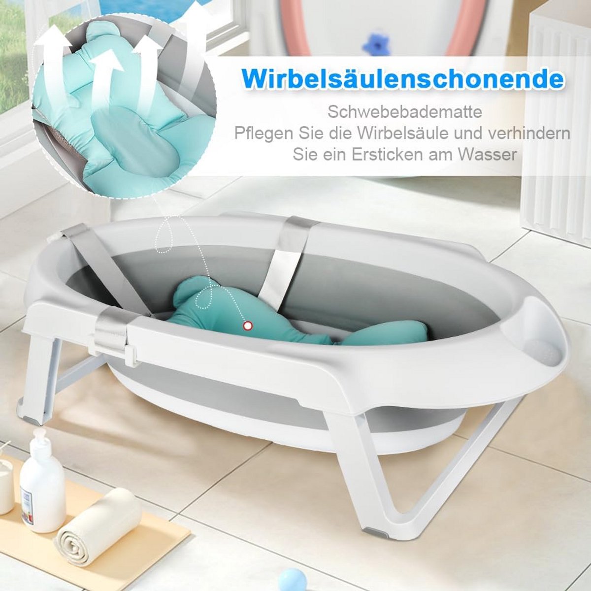 Babybadkuip met frame - Opvouwbaar babybad thumbnail 3