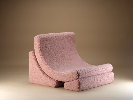 Wigiwama Teddy Moon Chair / Fauteuil - 80x65x55cm - Guava Pink van Wigiwama — afbeelding 4
