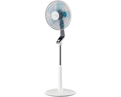 Rowenta Turbo Silence Ventilateur sur pied VU5640F2 40 cm, Ventilateur domestique puissant 75 m3/min, Silencieux, Mode nuit silencieux, Turbo Boost, Oscillation et orientation automatiques, Design moderne