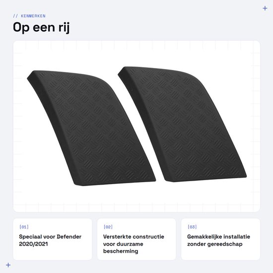 Dailygoods- Voorbumper Bumperbescherming - Anti-kras - Zijklep