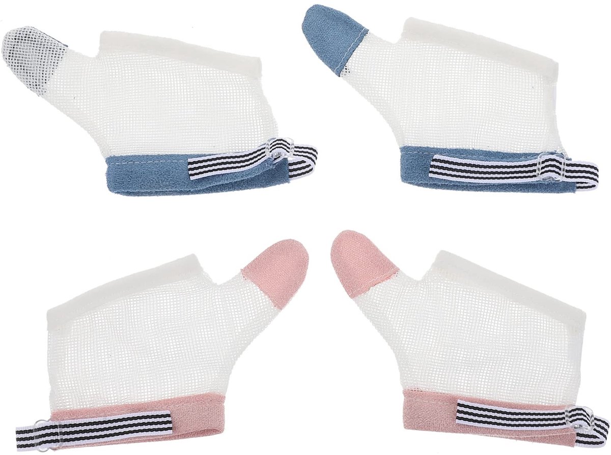 Dailygoods- Duimbescherming - Vingercondoom - Ademend Nylon - Verstelbaar Ontwerp - Voor Kinderen - Bescherming Tegen Vingerzuigen - Vingerbescherming
