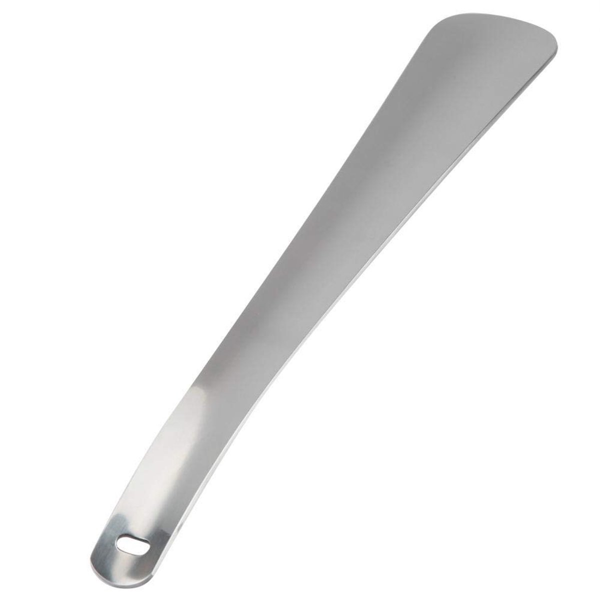 Dailygoods- Schoenlepel Roestvrij Staal - Lange Steel - Antislip - Duurzaam - Geschikt voor Ouderen/Zwangere Vrouwen - 4,5 x 30 cm - Schoenhulp