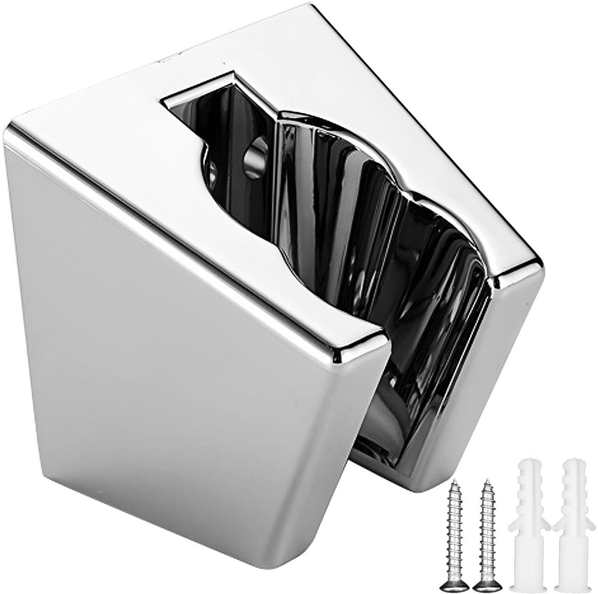 Dailygoods- Douchekophouder met schroeven - Handdouchehouder - Doucheset - Douche houder - Douchekophouder universeel - Geschikt voor douches tot 20 mm - Douchehouder