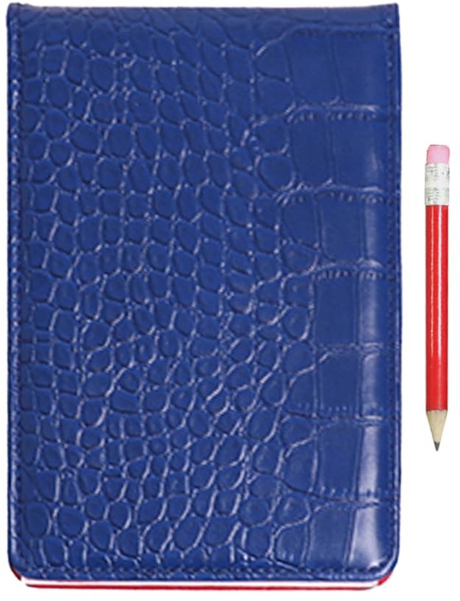 Dailygoods- Golf Scorecard Houder Luxe - PU Lederen Scoreboek - Potlood Inclusief - Elastische Bandbevestiging - Stijlvol Ontwerp - Hoogwaardig Materiaal