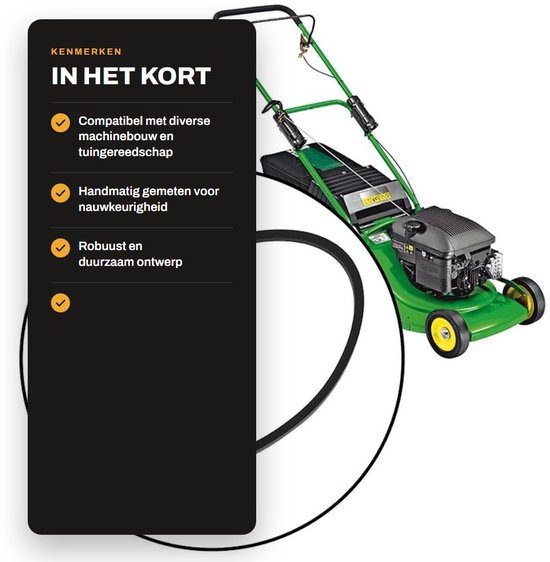 Dailygoods- V-riem Neopreen 17 mm - Buitenomtrek 1085 mm - Binnenomtrek 1016 mm - Geschikt voor Grasmaaiers - Eenvoudig te Installeren - Hoge Betrouwbaarheid - Grasmaaier Riem — afbeelding 2