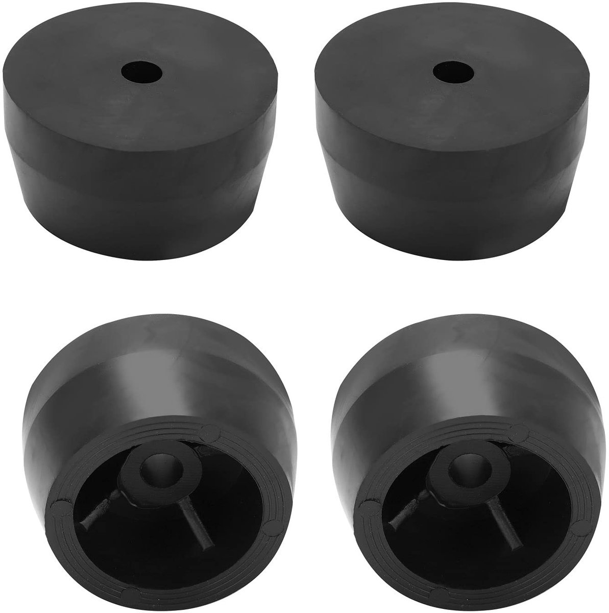 Dailygoods- Anti-vibratiekussens 4 Stuks - Technische Kunststoffen - Grote Voetzool - Luchtcompressor Accessoires - Diameter 53 mm - Hoogte 28 mm - Trillingsdempers