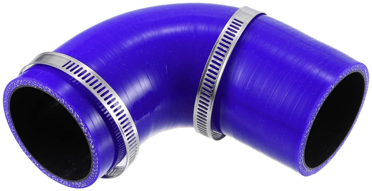 Dailygoods- Silicone Reducer 57mm - 90 Graden Elleboog - Slangkoppeling - Koelsysteem - Hoogwaardige Componenten - Lange Levensduur