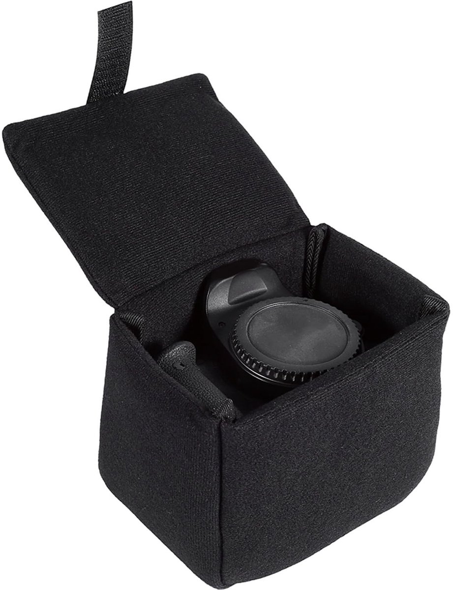 Dailygoods- Cameratas Schokbestendig - Fluwelen Cameratas - Draagbare Camera Organizer - Gewatteerde Bescherming - Verstelbare Partitieblokken - Compact Formaat