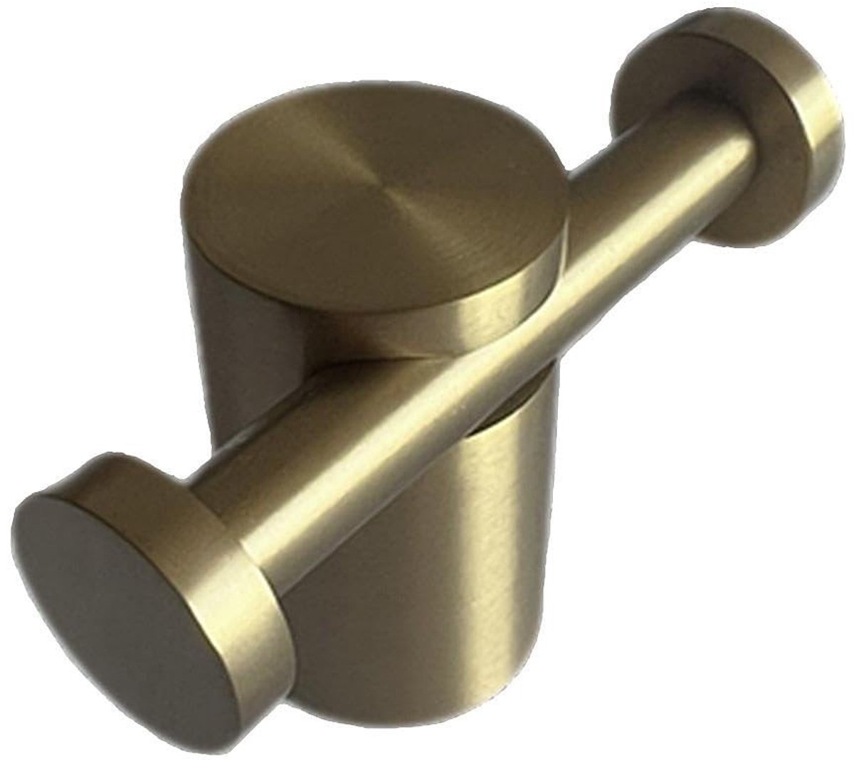 Dailygoods- Handdoekhaak Dubbel - Roestvrij Staal - Wandbevestiging