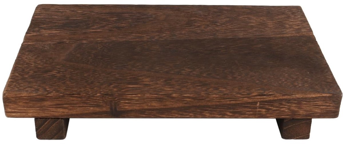 Dailygoods- Zeepbak Elegant Ontwerp - Houten Zeepdispenser - Multifunctioneel Gebruik - Compact Formaat - Duurzaam Hout - Rustieke Afwerking