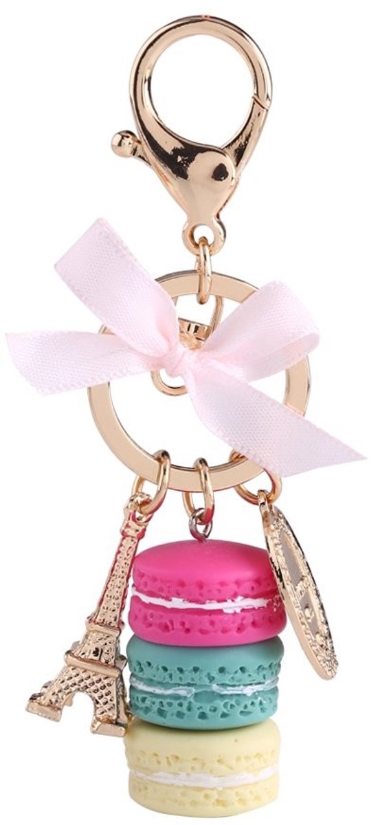 Dailygoods- Sleutelhanger Eiffeltoren - Hars/Snoepkleur - Tas Hanger - Decoratie - 120 mm - Schattig Design - Tasaccessoire