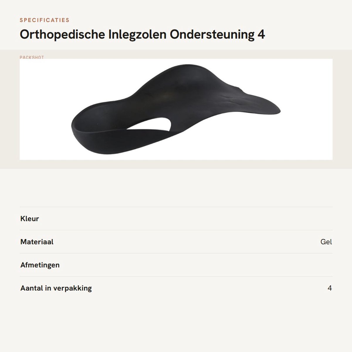 Dailygoods- Inlegzolen Orthopedisch - 4 Stuks - Halve Inlegzolen - Geschikt voor Mannen/Vrouwen - TPU - Comfortabele Ondersteuning - Schoeninlegzolen