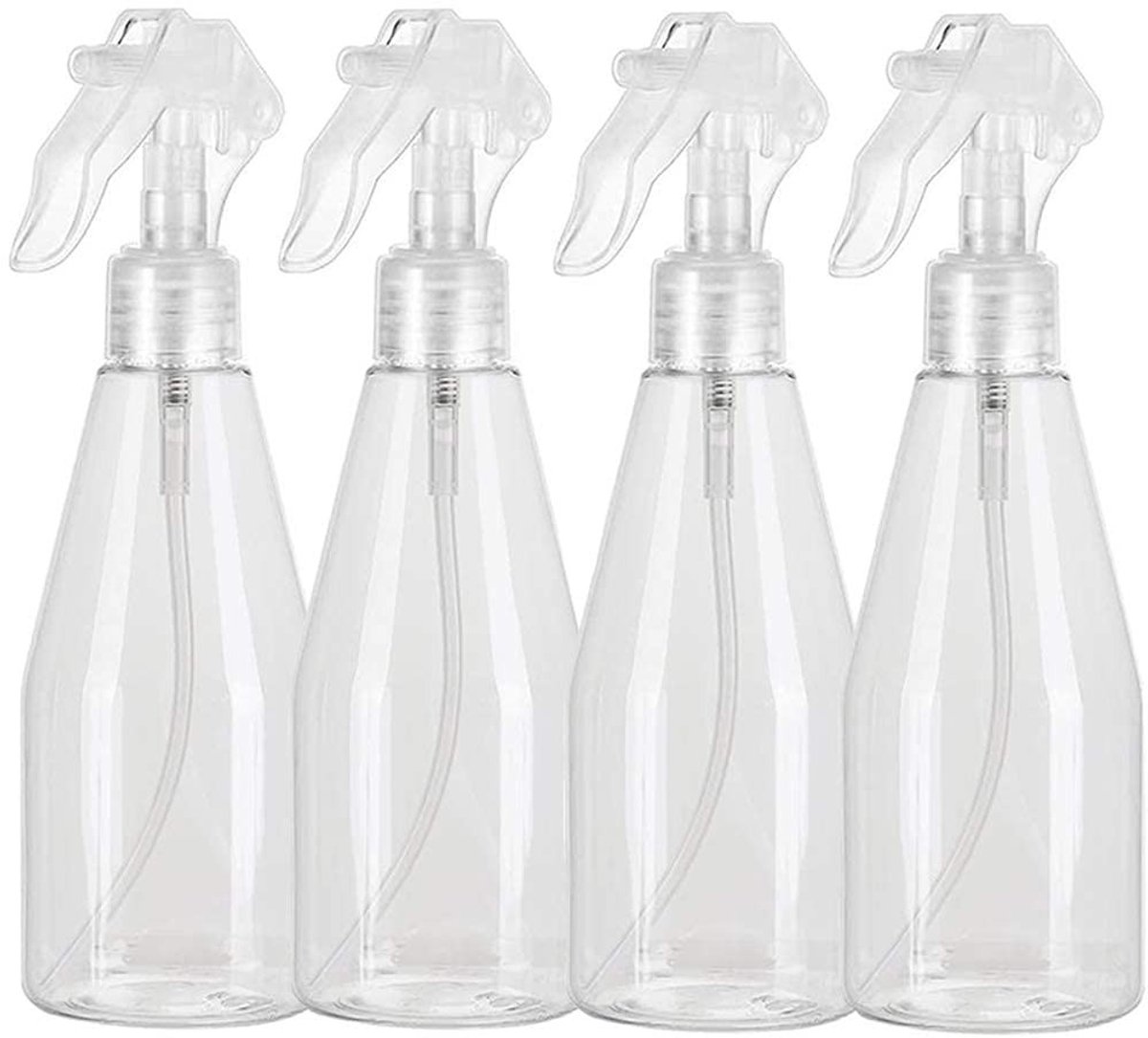 Dailygoods- Spuitfles 200 ml - 4 Stuks - Kunststof - Transparant - Veilig en Duurzaam - Ideaal voor Tuinieren en Schoonheid - Sprayfles