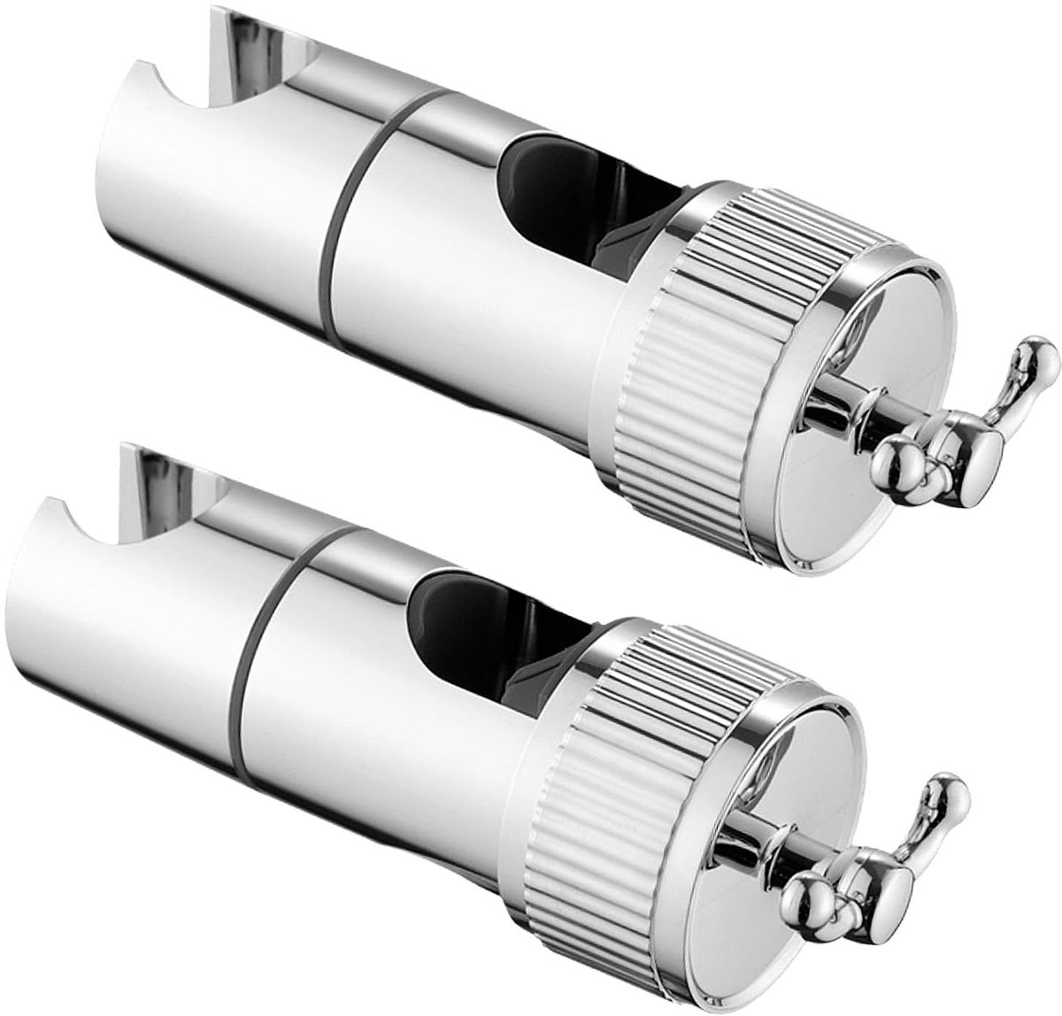 Dailygoods- Douchekophouder Verstelbaar - Douchehouder Zonder Boren - 360° Rotatie - Geschikt voor Douche Rail 16-28 mm - Duurzaam ABS - Lichtgewicht Ontwerp