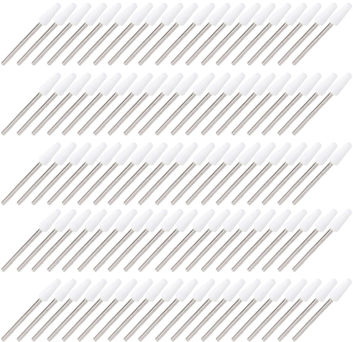 Dailygoods- Nagelboor Professionele Kwaliteit - 100 Stuks - Kwarts/Wolfraam Staal - Duurzaam Materiaal - Nagelriemschone Boor - Opbergdoos - Nagelbit