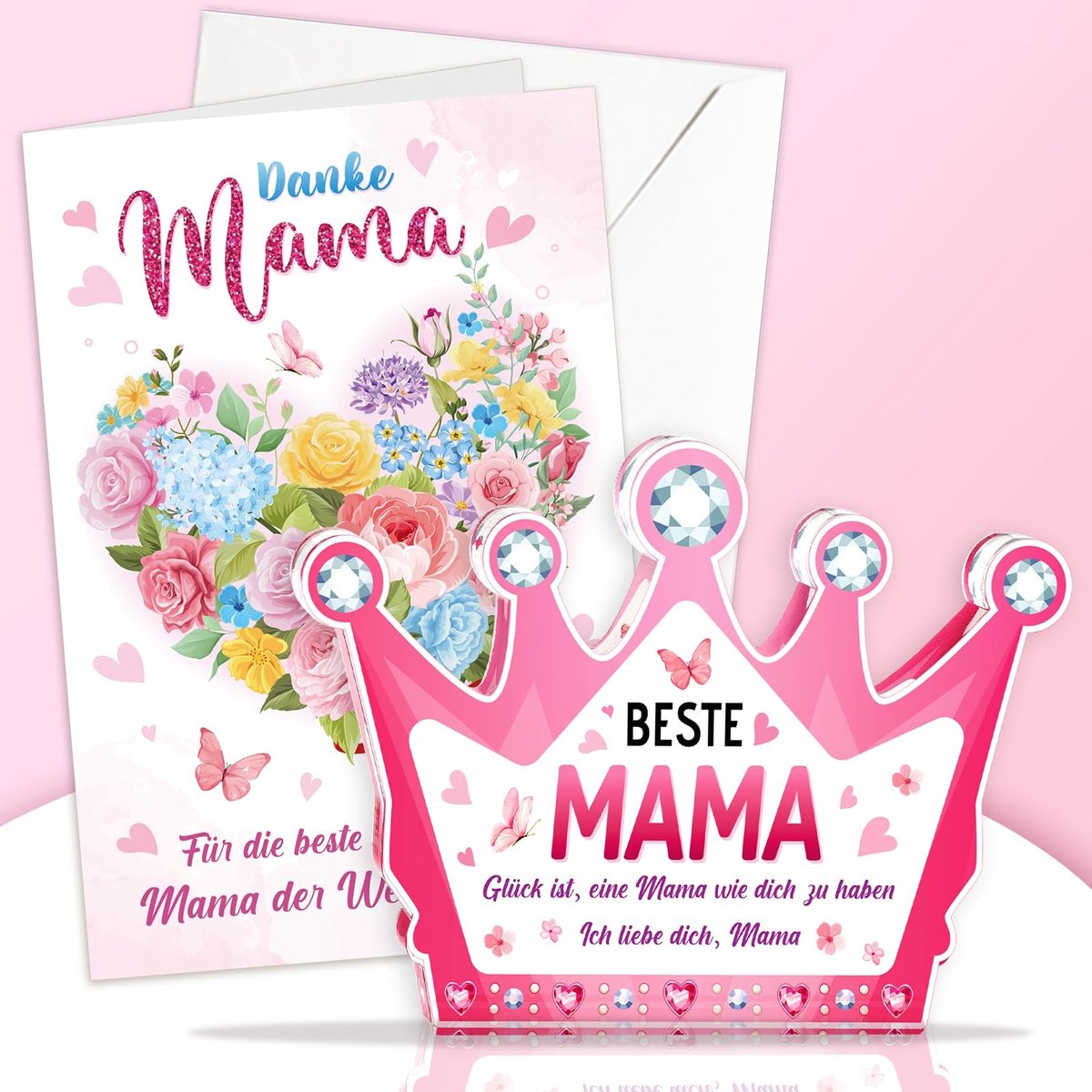 Dailygoods- Deko Acryl Schild - Moeder Cadeau - Kronenvorm - Verjaardagscadeau - Valentijn