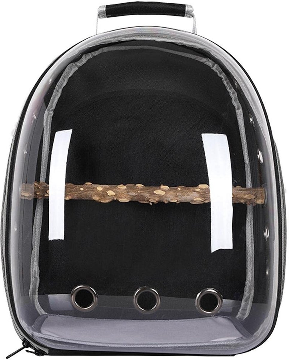 Dailygoods- Vogeldrager Lichtgewicht - Transparante Rugzak - Ademend - Huisdier/ Vogelhabitat - Ruimtecapsule - Oxford Doek - 32 x 26 x 41 cm - Vogeltas