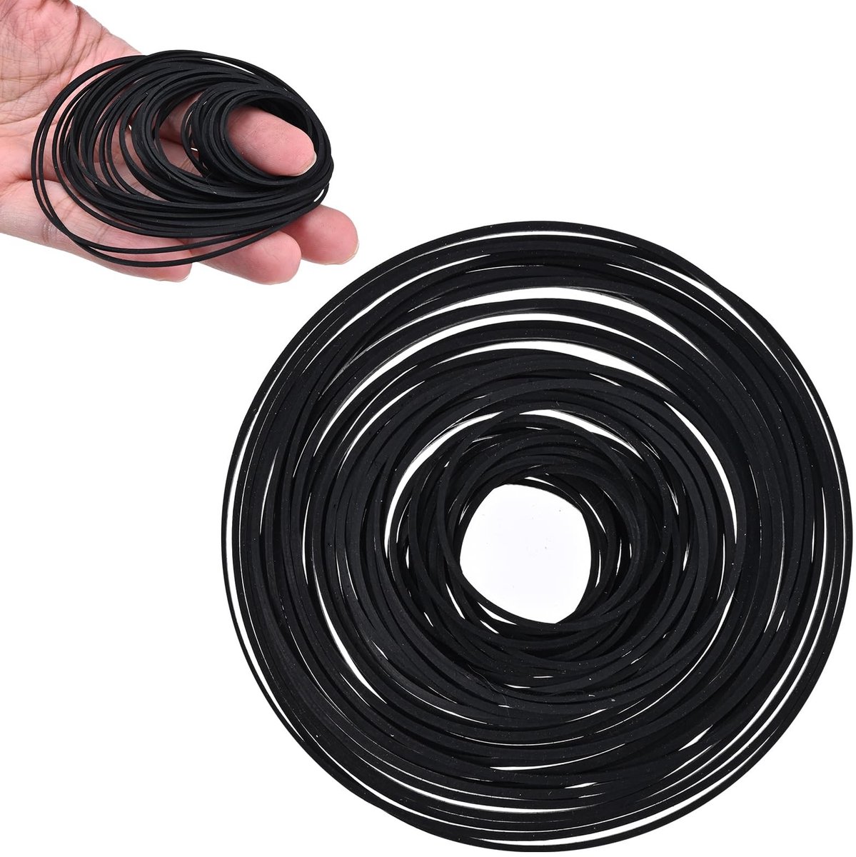 Dailygoods- Aandrijfriem 50 Stuks - Rubber - CD-transportband - Cassette Tape - Universeel - 4-13,5 cm