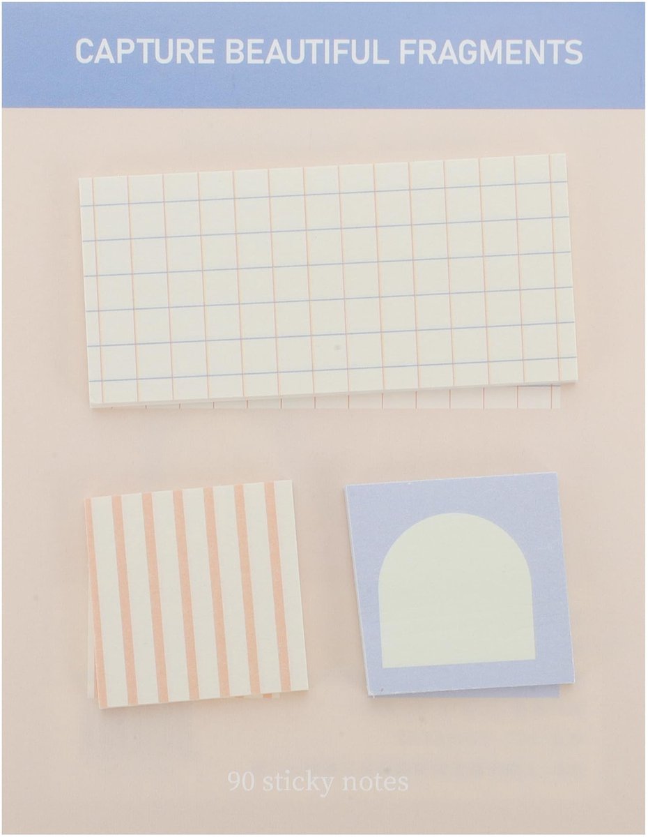 Dailygoods- Zelfklevende Notities - Innovatief Formaat - Gerecycled Papier - Kantoor/Thuisgebruik - Betrouwbare Lijm - Verschillende Kleuren - Plaknotities