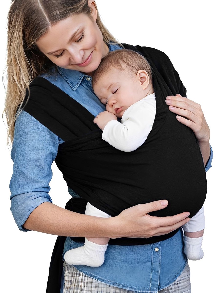 Dailygoods- Draagdoek - Uniseks - Voor baby's/peuters tot 16 kg - Machinewasbaar - 100% Katoen - Ademend/Elastisch materiaal - Babydrager