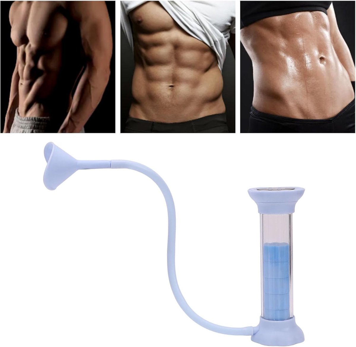 Ademhalingstrainer - Ademtrainer - Ademhalingskracht Verbeteren - Instelbare Weerstand - 18 x 10 x 7.5 cm - Blauw