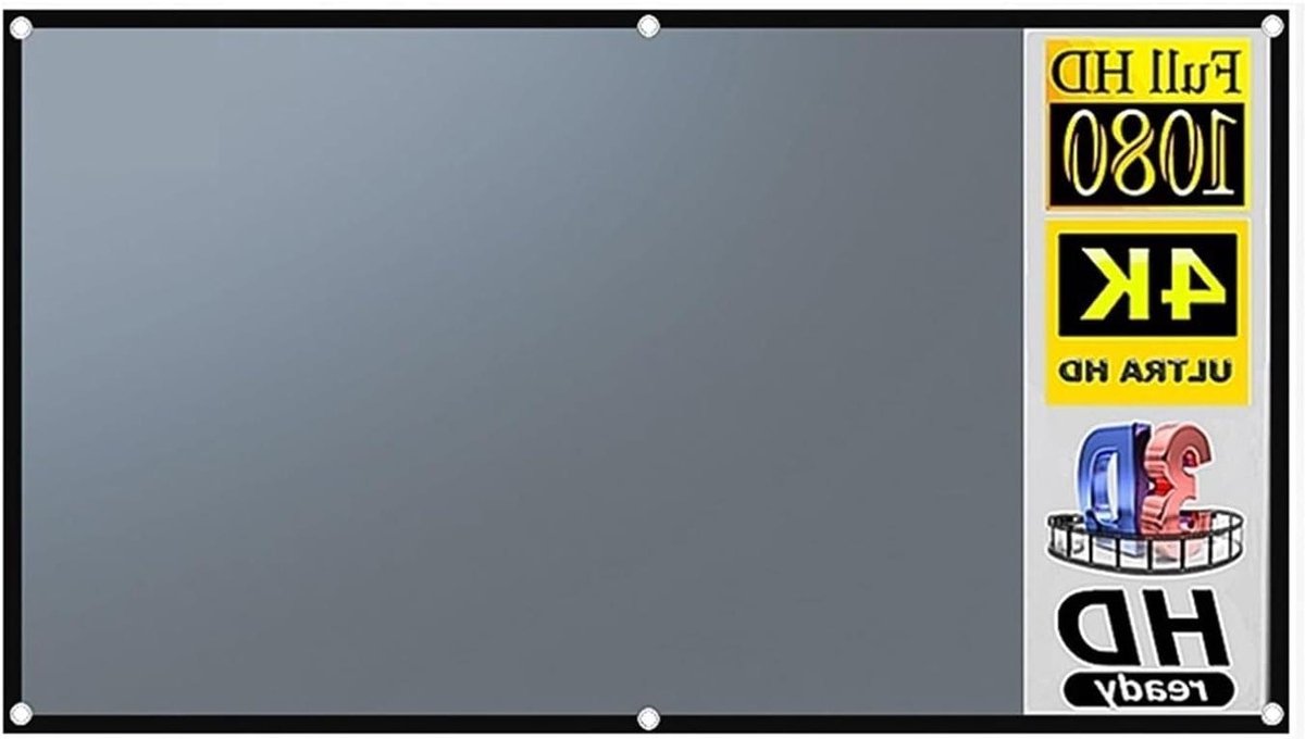 Projectorscherm - Projectiescherm - Thuisbioscoop - Antilicht Coating - 133 inch - Grijs