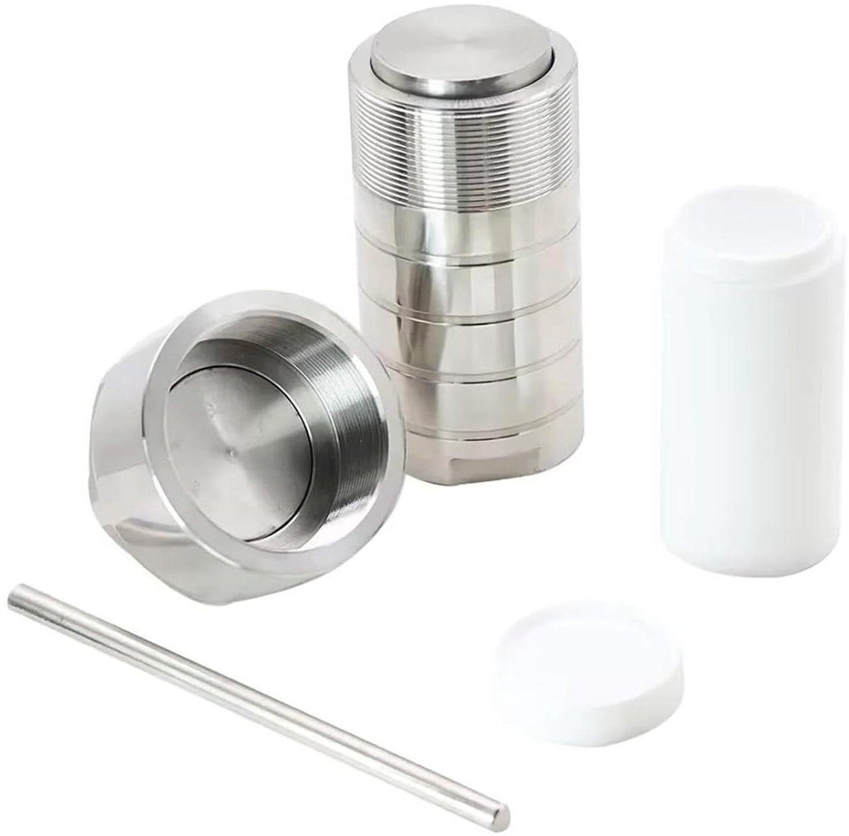 Autoclaaf Reactor - PTFE Ketel - Synthese Experimenten - Hoge Alkali Weerstand - 50 ml - Zilver